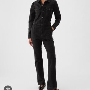 NWT. Gap Western Denim Jumpsuit Sz. 4 Tall